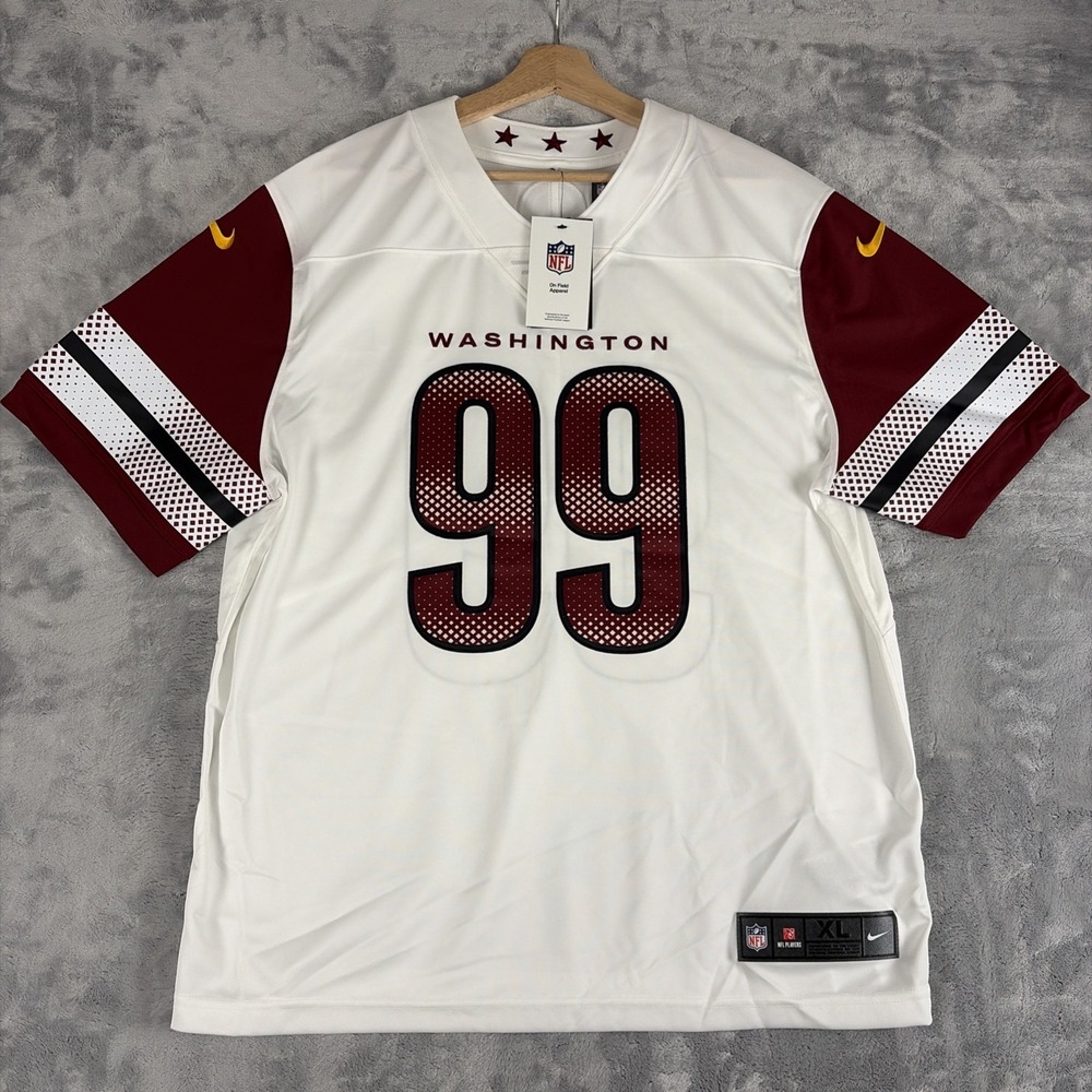 Chase Young Washington Commanders Nike Vapor Limited Jersey White XL Stitched